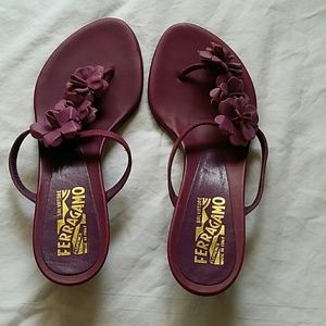 Ferragamo Kitten Heel Sandle 7B